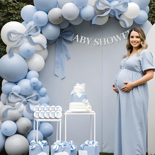 Nuanchu 50 Pieces Blue Bow Baby Shower Party Favors for Guests, Candles - Image 5