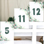 Eucalyptus Design Table Number Cards Double Sided Party Table Numbers for Reception Baby Shower Anniversary Birthday Bridal Party 5x7 100 Pcs - Image 3