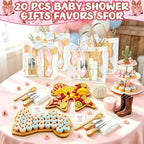 50Pcs Boots or Bows Gender Reveal Decor Western Baby Shower Prizes for Game - Image 3