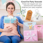 50 Sets Bottle Openers Baby Shower Return Favors for Guest Nail Clipper Bottle Opener Decorations with Thank You Tags Organza Bags for Baby Shower Gender Revel Party Souvenirs(Greenery) - Image 4