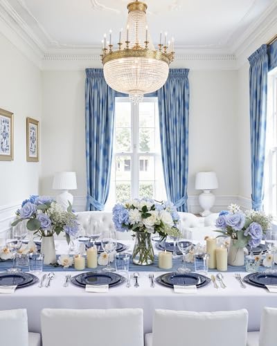 Hioasis 350 Pcs Blue Silver Plates for Graduation - Image 7