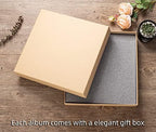 Super Large Photo Album Self Adhesive Scrapbook Album for 4×6 5×7 8×10 10×12 or Bigger Pictures DIY Magnetic Linen Cover DIY Photo Album 80Sheets/160Pages (Grey) - Image 6