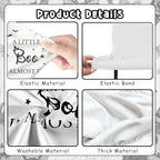 Serencatcher Halloween Baby Shower Arch Backdrop Covers 7.2FT 6FT Black - Image 4