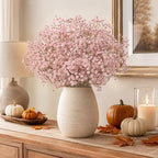 Pink Babys Breath Artificial Flowers, Fall Flowers, Pink Fall Decor - Image 6