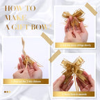 Thenshop 44 Pcs Empty Gift Basket Bulk,Basket Gifts, Gold, Solid - Image 5