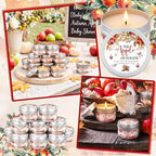 WILLBOND 12 Pcs The Apple of Our Eye Baby Shower Candle Favor Fruit Scented - Image 5