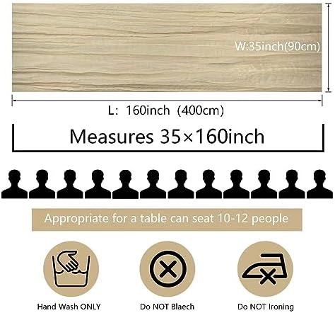 12 Pcs Beige Cheesecloth Table Runner 13ft Boho Gauze Cheesecloth Table Runner 160 inch Long for Christmas Wedding Bridal Baby Shower Birthday Table Decorations - Image 3