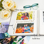 Vienrose Self Adhesive Photo Album Arch Window Scrapbook 120 Pages Gray - Image 5