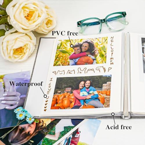 Vienrose Self Adhesive Photo Album Arch Window Scrapbook 120 Pages Blue - Image 5