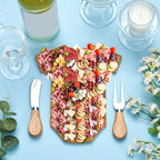 Ziliny 24 Set Baby Shower Prizes Clothing Cheese Board Gift Set,Bamboo - Image 5