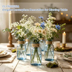 Glass Flower Vase,12 PCS Farmhouse Mason Jar for Centerpiece - Image 4