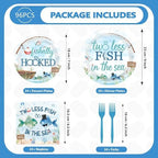 96Pcs Two Less Fish in the Sea Party Supplies for Bridal Shower, Serves 24 - Image 5