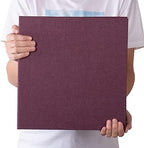 Large Photo Album Self Adhesive 4x6 5x7 3x5 8x10 Scrapbook Magnetic Album DIY Scrap Book Length 13 x Width 12.8 (Inches) 120 Black Sticky Pages Linen Cover DIY Photo Album(Purple) - Image 6