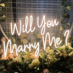 Will You Marry Me Neon Sign Wedding Led Light Party Decor Backdrop Wall Decor Wedding Gift For Her Neon ArtSize:23x15inches - Image 3