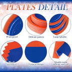 Funnymoom 452 Pcs Orange and Blue Party Decoration Supply for 50 Guest - Image 2