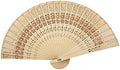 Sunflower Sandalwood Hand Fans Set of 50 Folding Wedding Favors Gift by Forsun