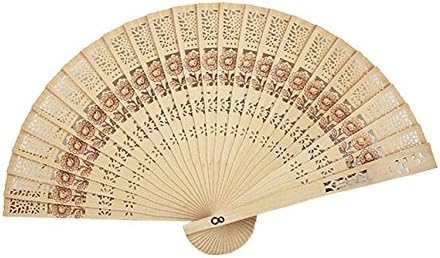 Sunflower Sandalwood Hand Fans Set of 50 Folding Wedding Favors Gift by Forsun