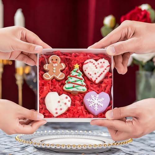 6x6x1.25 Inches 50PCS Treat Boxes with Clear Display Lid - Image 7