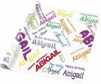AOFUN Personalized Wrapping Paper - Cute Gifts For Best Friends, Custom Gift Wrapping Paper 3 Rolls 58" x 23" - Image 5