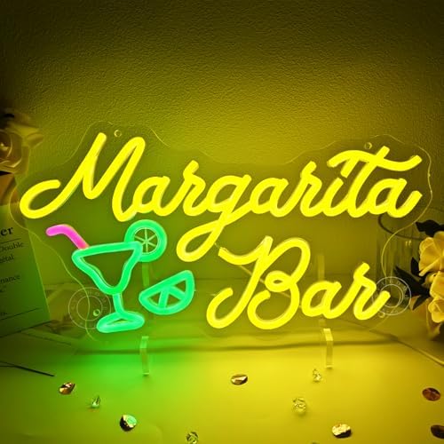 SYLHOME Margarita Bar Led Neon Light Sign Pub Party Backdrop Wall Sign - Image 2