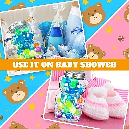 Mumufy 24 Pcs Bear Shaped Plastic Jars Empty Containers for Candy, 17 oz - Image 4