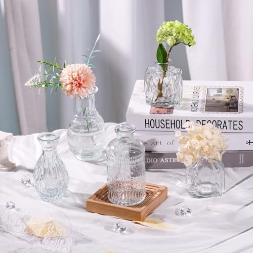 Fixwal 18 Pack Small Bud Vases for Centerpieces, Clear Vases for Flowers - Image 2