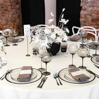 YMHPRIDE 6 Pack Round Tablecloth Ivory Tablecloths 90 Inch Polyester Round Table Cloth,Ivory Tablecloth Round 90 inch Washable Fabric Table Covers for Wedding,Party,Dining,Banquet - Image 7