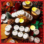 MTLEE 50 Pcs Happy Holiday Candles Gift Favors for Guests 1 oz - Image 2