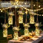 Glass Flower Vase,12 PCS Farmhouse Mason Jar for Centerpiece - Image 6