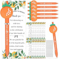 50 Set Baby Shower Gifts Pens for Guests Baby Shower Party Favors Retractable Ballpoint Pens with Thank You Cards for Gender Reveal Souvenir Game Prize (A Little Cutie) by Surfinton