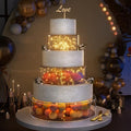 NPPLUS 3 Pcs Acrylic Round Cake Stand with Lid, Clear Fillable Cake Tier by NPPLUS