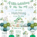 Jollyboom Sea Turtle Baby Shower Decorations, a Little Hatchling Is On The Way Backdrop Banner Cake Topper Sash Balloons Hanging Swirls Ceiling Streamers Table Honeycomb Centerpieces by Jollyboom