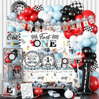 Cocomigo Fast One Birthday Decorations for Boy, Serves 25 Guests by cocomigoPartyHome