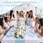 Funnymoom 452 Pcs Light Blue and White Party Decoration Supply for 50 Guest - Image 6