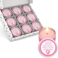 Majestic Zen Baby Shower Candle Favors Gift Set | 9-Pack Neutral Scented Soy Wax Candles with Baby Powder Scent |Long Lasting 40 Hour Burn | Unique Gender Reveal Party Favors & Baby Shower Decorations by MajesticZen