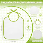 6 Sets Bottle Chug Baby Shower Games Juegos Para Plastic Baby Bottles Bibs Hat Disposable Diapers Gender Reveal Games Baby Changing Diaper Race Game Decoration (Green) - Image 3