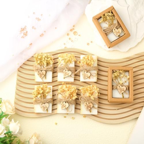 Demissle 30 Pcs Mini Soap Party Favor for Baby Shower Favor, White, Classic - Image 5
