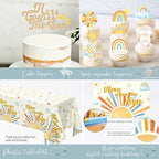 Here Comes the Son Baby Shower Decorations for Boy, Boho Sun Baby Shower Party Supplies, It's A Boy Gender Reveal Décor, Retro Sun You Are My Sunshine Baby Shower - Image 6
