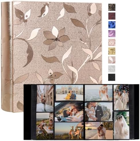 RECUTMS Photo Album 4x6 Pictures 1000 Photos Leather Large Wedding Albums by RECUTMS