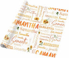AOFUN Custom Name Gift Wrapping Paper Funny Gifts For Friends Multi Color Multi Color 1St Birthday Wrapping Paper Baby Girl Wrapping Paper Baby Shower 5 Rolls 58" x 23" - Image 5