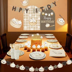 Little Dumpling Party Tableware Set - Dumpling Birthday Banner with Cake Topper, Kawaii Bao Bun All-in-One Party Decor for Baby Shower Gender Reveal Supplies, Serves 20 - Image 6