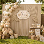 15ft x 10ft Champagne Backdrop Curtains for Wedding Parties, 2 Panels Extra Long Wrinkle Free Fabric Drapes Photo Backdrop for Baby Shower Birthday Stage Reception Lobby Decoration - Image 7