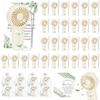 36Pcs Mini Handheld Fans for Wedding Bridal Baby Shower Guests by Winocbxt