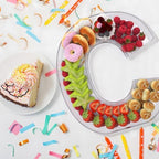 13.8" Extra Large Acrylic Letter Charcuterie Board Box, Reusable Fillable Letter Cake Candy Dish Display Serving Tray for Birthday Anniversary Party Decoration (C) - Image 4