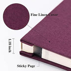 Vienrose Self Adhesive Photo Album with Window 11x10.6 60 Pages Purple - Image 3