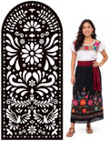 Gerrii 6 ft Cielito Lindo Arch Backdrop, All-in-one Stand up, Black by Gerrii