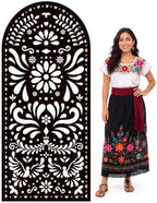 Gerrii 6 ft Cielito Lindo Arch Backdrop, All-in-one Stand up, Black by Gerrii
