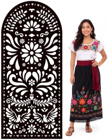 Gerrii 6 ft Cielito Lindo Arch Backdrop, All-in-one Stand up, Black by Gerrii