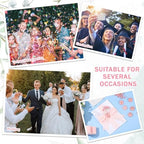 Fullhawl 100 Sets Wedding Invitations Wraps Set Pre Folded Vellum Jackets for 5 x 7 Invitations Dried Flowers Wax Seal Stickers Chiffon Silk Ribbon for Wedding Birthday Bridal Shower Craft DIY (Pink) - Image 6