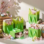 Qilery 50 Pcs Halloween Small Gift Bags, Lime Green, 4.7 x 2.4 x 3.9'' - Image 4